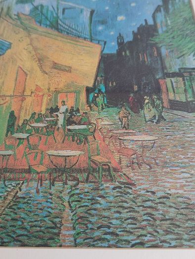 FRAMED PRINT Overstock Art Cafe Terrace At Night By Vincent Van Gogh