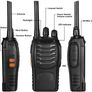 8 Pack 88E Long Range Walkie Talkie USB Rechargeable 16CH Walky Talky Radio with Earpieces and LED Light Voice Prompt for Field Survival Biking and Hiking MULTIPLE OPTIONS AVAILABLE, SEE DESCRIPTION (FREE POSTAGE) Image 2