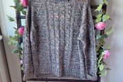 jumper long polo neck jumper cotton mix flex pink &amp; blue multi small Bnwot baloot brand