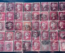 Great Britain 1841-1879 Queen Victoria 1d Penny red 50 stamps lot