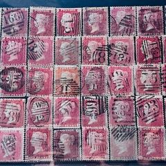 Great Britain 1841-1879 Queen Victoria 1d Penny red 50 stamps lot