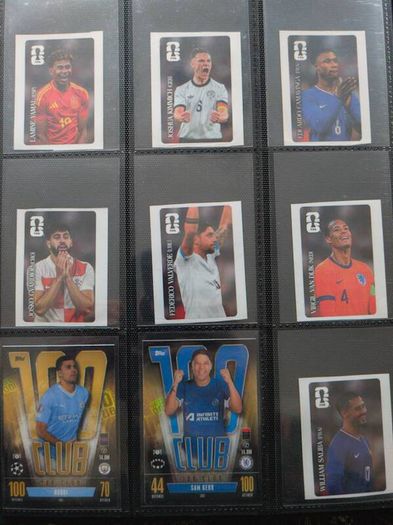 Football Cards Merlin Numbered Coca-Cola Holo Giants Elite Stickers