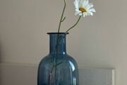 blue ikea vase