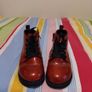 Red Patent Glitter Boots Image 2