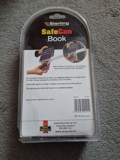 Collins Dictionary Book Safe