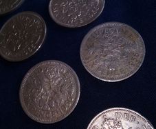 English Sixpence Various Dates.