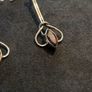 925 Sterling Silver Garnet Celtic Knot Earrings Image 4