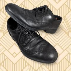 Rockport Adidas Adiprene Oxford Mens Brogue Leather Dress Shoe Black Size UK8