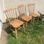 Kitchen Chairs x 3 - Antique - Windsor Image 4