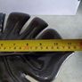 Handmade Ceramic Monstera Leaf Fruit dish it's olive green colour.. Image 2