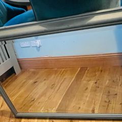 Large Solid Wood Framed Mirror