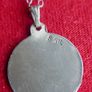 Vintage Sterling Silver 925 Pendant Necklace 2,21g   L10" Image 4