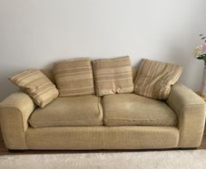Fabric sofa free to go
