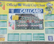 Vintage 1994 FAI world cup chart