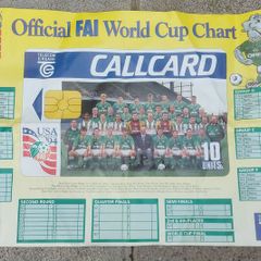 Vintage 1994 FAI world cup chart