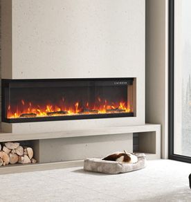 NEW Electric Fireplace Inserts, Recessed and Wall Mounted Fireplace Heater, Linear Fireplace/Thermostat, Remote & Touch Screen, Multicolor Flame, Timer,