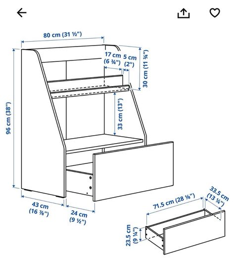 book display with storage