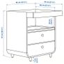 IKEA MYLLRA Changing table (baby) with drawers, white Image 3