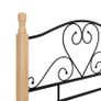 Bed Frame Black Metal 90x200 cm Image 3