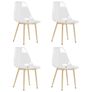 Dining Chairs 4 pcs Transparent PET Image 3