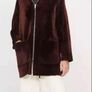 Sandro shearling reversible coat Size 1 UK 8 10 Image 2