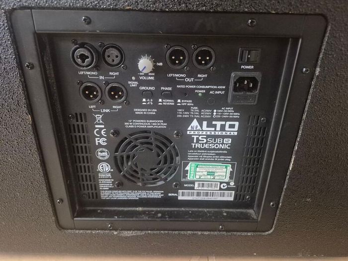 Alto TS Sub 12 Subs with covers
