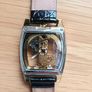 Transparent Automatic Skeleton Self Winding Leather Strap  Men Watch Image 4