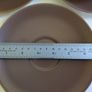 Set of Six Vintage MCM Poole Pottery Twintone Twin Handled Consomme Soup Bowls Plus Matching Underplates, All in Colourway C54, Sepia and Mushroom, Streamline Shape, Circa 1952 - 1970s Image 9