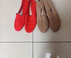 2 Pairs Of Shoes - Flats. S.38 -5.  New.
