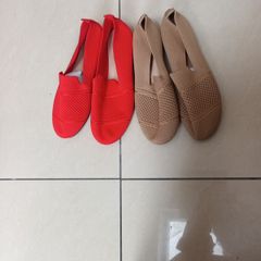 2 Pairs Of Shoes - Flats Plus 1 Pair ( Size 6) S.38 -5.  New.