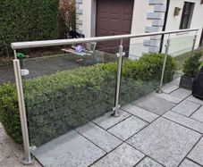 Patio glass screen
