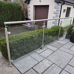 Patio glass screen