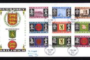 1969 Guernsey Definitive Stamps set of 3 First Day Cover (FDC)