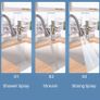 360 Degree Swivel Spout FM22 M24 Kitchen Sink Tap Spray Attachment Head with 3 Modes,Replacement Tap End Diffuser Spout,Faucet Pressurised Water Nozzle Aerator with Adapter Filter Accessories Image 5