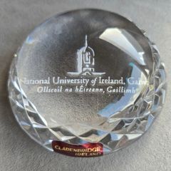 Clarinbridge Crystal Paperweight - NUIG University of Ireland