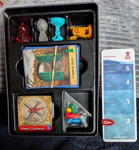 Forbidden Island Cooperative Board Game - Gamewright Style 317 - Original Metal Tin Edition