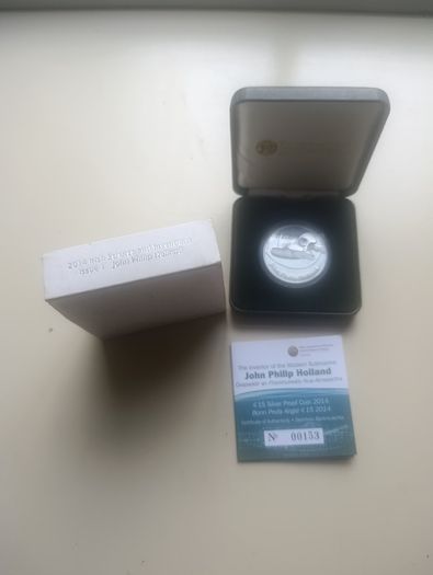 2014 John Philip Holland Silver Proof Coin