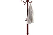 Coat Rack Freestanding, Wooden Coats Rack Stand with Weighted Base &amp; 11 Hooks, Free Standing Hall Coat Tree for Entryway, Bedroom, Living Room