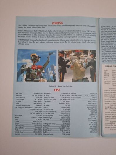 1988 Short Circuit Press Kit