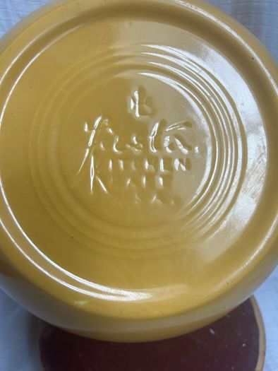 Large Vintage Yellow Fiesta Kitchen Kraft Line