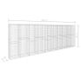 Gabion Wall with Cover Galvanised Steel 600x50x200 cm Image 5