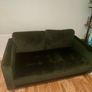 DFS 2 Seater Green Sofa Image 2
