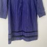 Girls Purple Striped Cotton Dress (12-13Y) Image 3