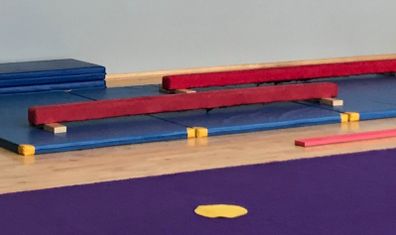 Gymnastics floor beam