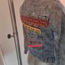 Denim jacket Dunnes  embroidered at the back size XS  31/32 inch Postage included Image 3