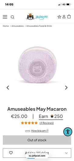 New JELLYCAT Mona Macaron & May Macaron Pair