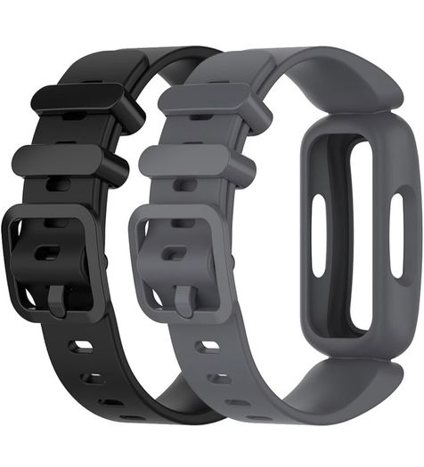Strap Compatible with Fitbit Ace 3 Strap for Kids, [2 pieces/Set] Soft Silicone Sport Wristband Adjustable Accessory Bracelet Replacement Band for Fitbit Ace 3/Inspire 2