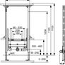 Wall hung toilet frame Image 2