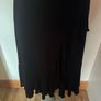 Black elastic knee-length V-Neck Wrapt dress size UK10 EU38 Postage included Image 4