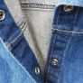 Levi's Girls long snap button style dress blue denim Small size Image 2